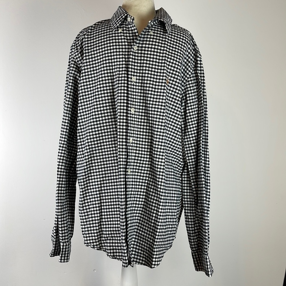Ralph Lauren Plaid Button Down Shirt Size Large